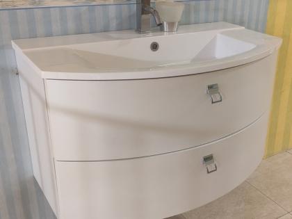 MOBILIARIO PARA BAÑO DE SALGAR LAMINADO BLANCO ENCIMERA DE RESINA